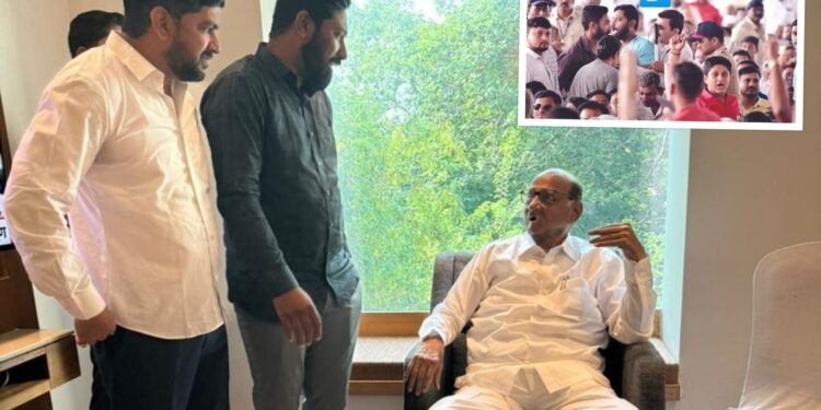 मोदींच्या सभेत गोंधळ घालणारा तरुण शरद पवारांच्या भेटीला, म्हणाला ‘होय, मी त्यांचा कार्यकर्ता! पण…’