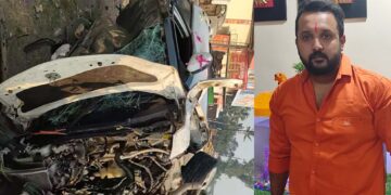 श्रीरामपुरात भीषण अपघात: नवविवाहिताच्या भावाचा जागीच मृत्यू, दोघे गंभीर जखमी